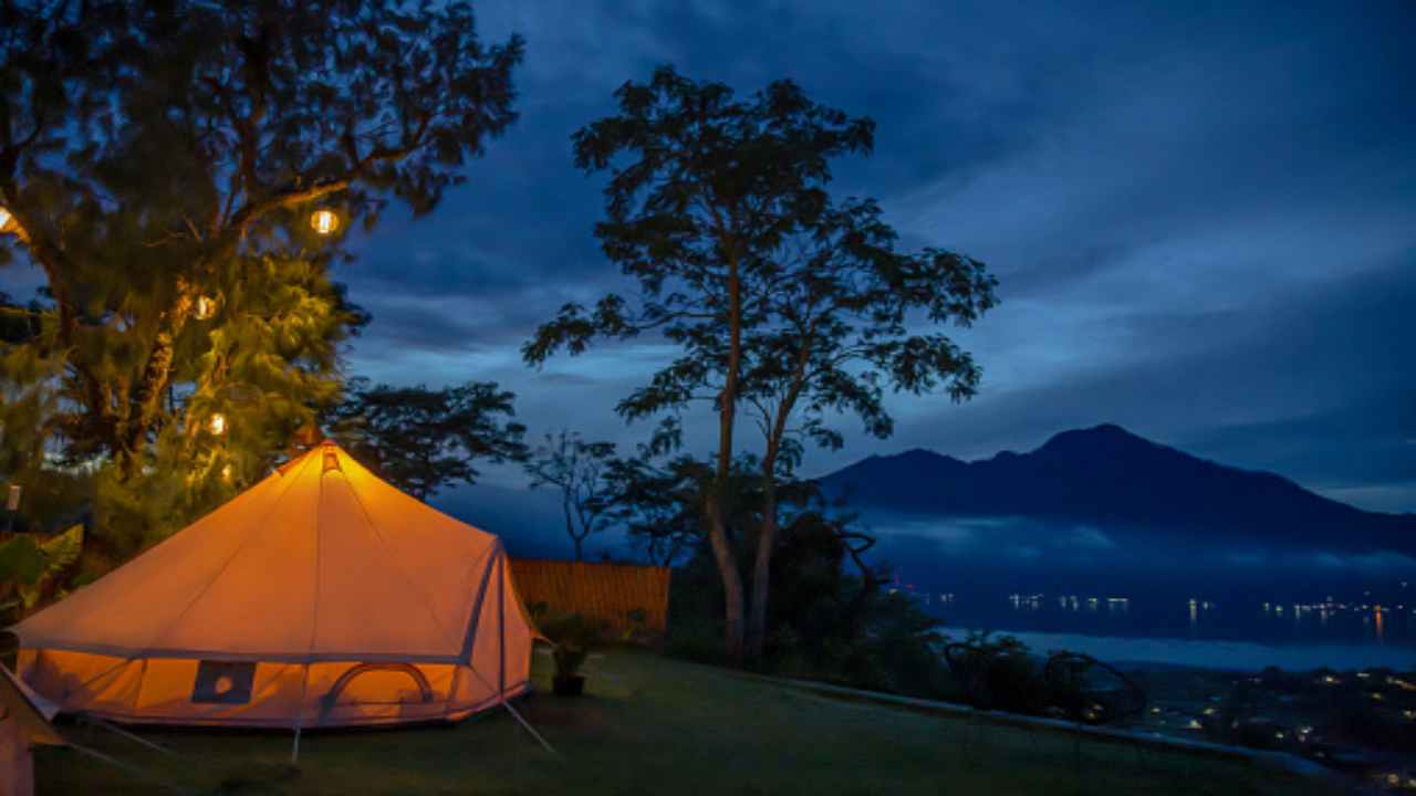 Glamping di notte
