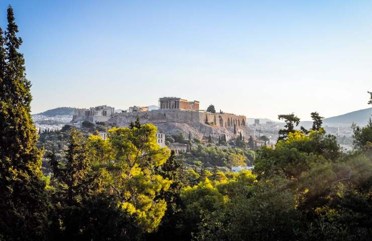 Vista di Atene e Acropoli