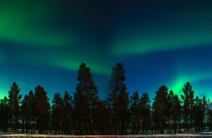 Aurora boreale in Finlandia