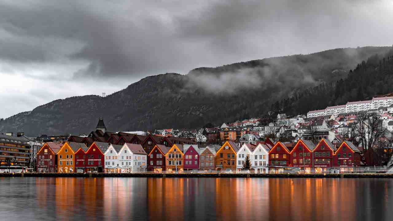 Bergen vista dal lontano