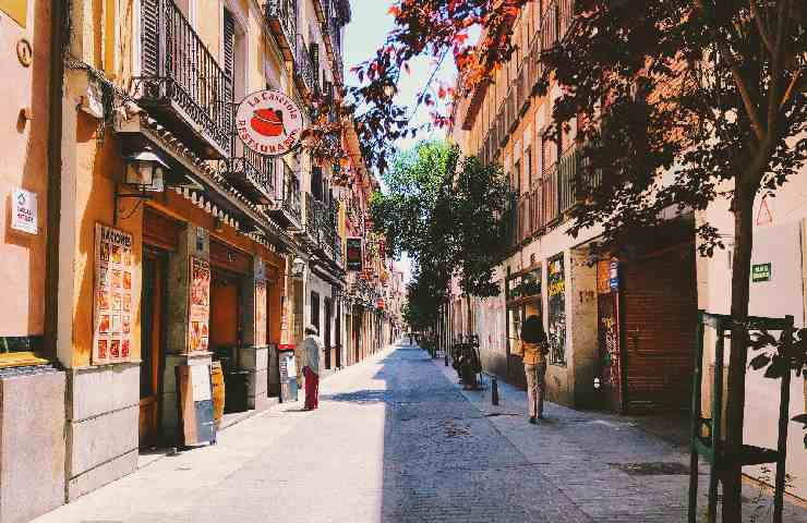 Una strada di Madrid
