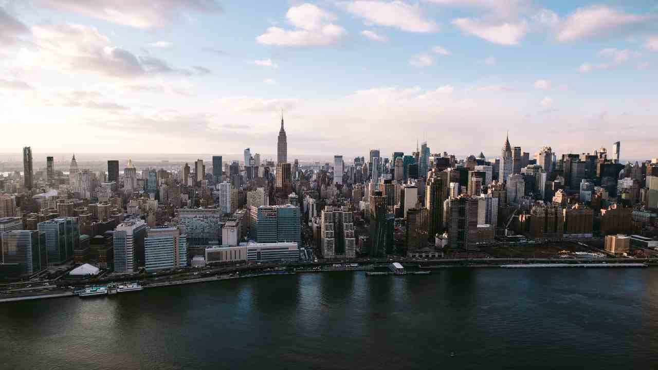 Vista dall'alto sulla città di New York