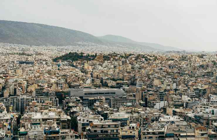 Atene vista dall'alto