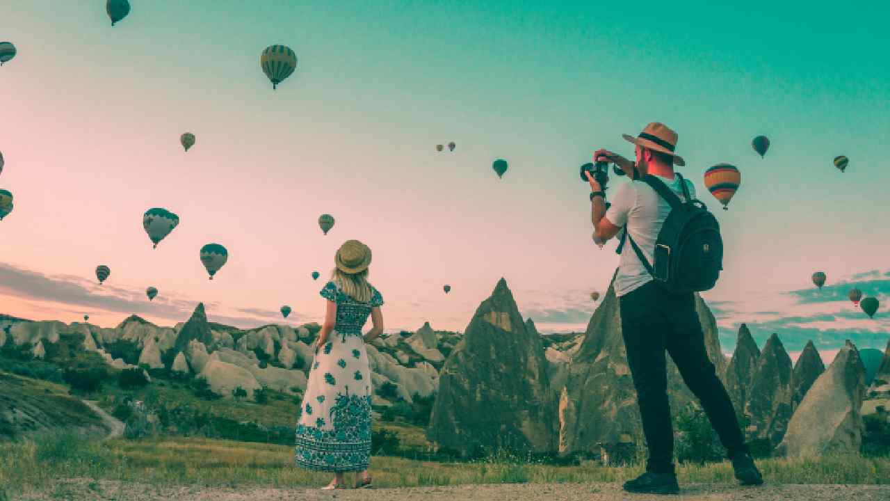 Due turisti in Cappadocia