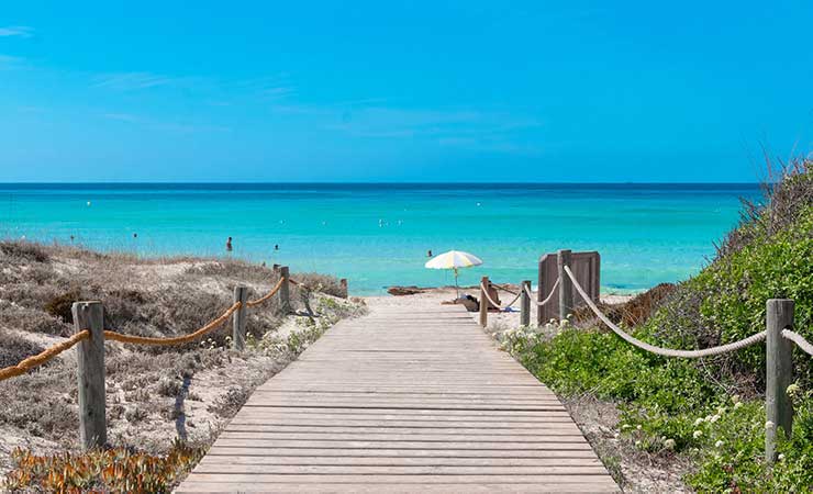 una spiaggia di formentera