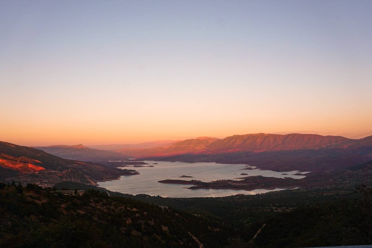 Lago Bin El Ouidane in Marocco