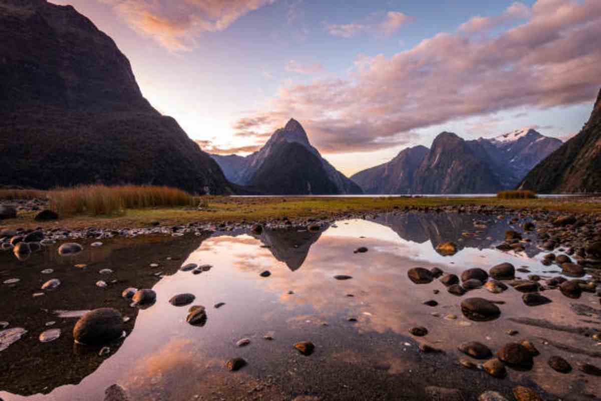 Paesaggio naturale della Nuova Zelanda