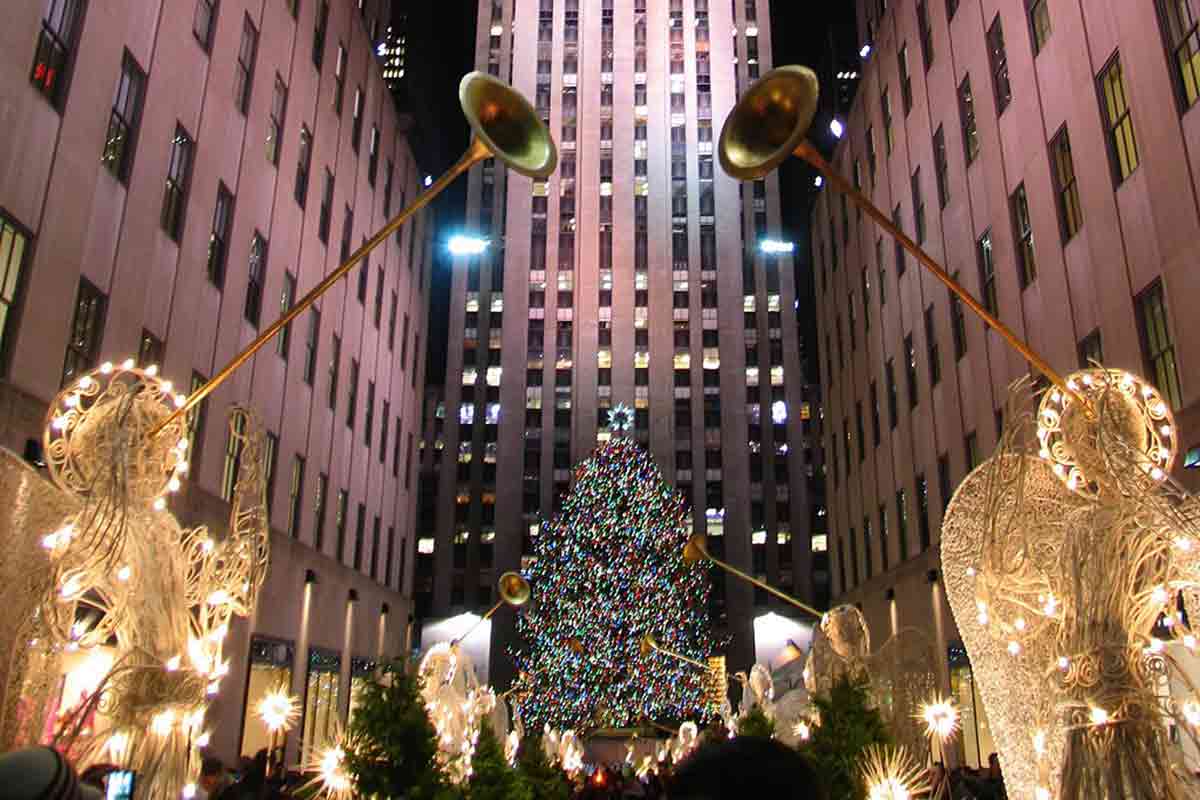 l'albero di natale al Rockefeller Center