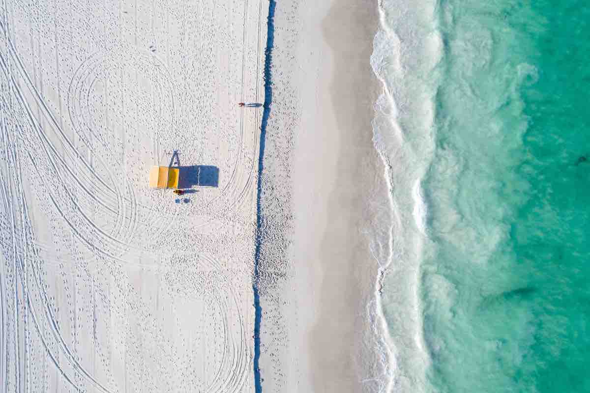 Una spiaggia cristallina