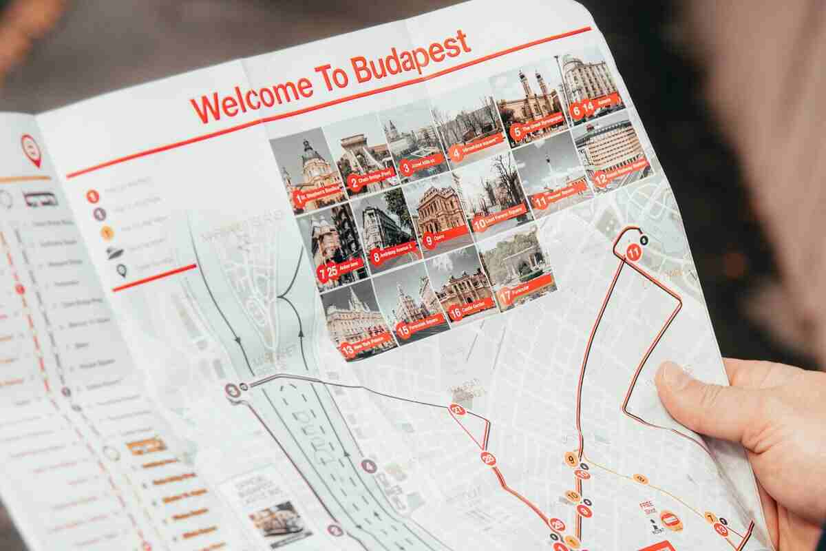 mappa di Budapest