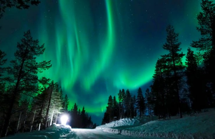 Aurora boreale a Rovaniemi