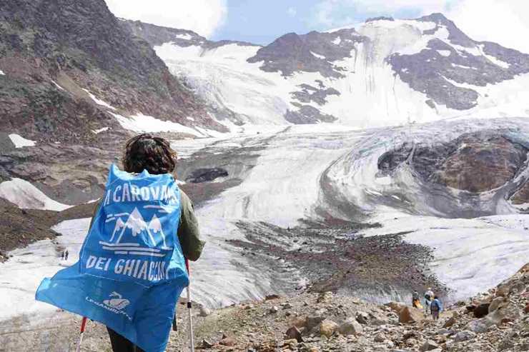 Un ghiacciaio in Italia